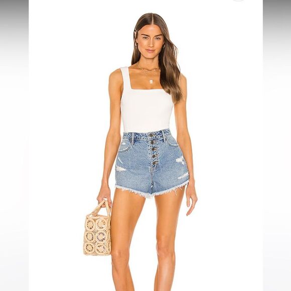 Dory Bodysuit in Bone Stretch Show Me Your Mumu Size XS - Picture 1 of 8